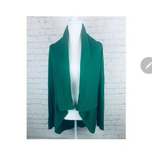 INTERNACIONAL CONCEPTS GREEN CARDIGAN.